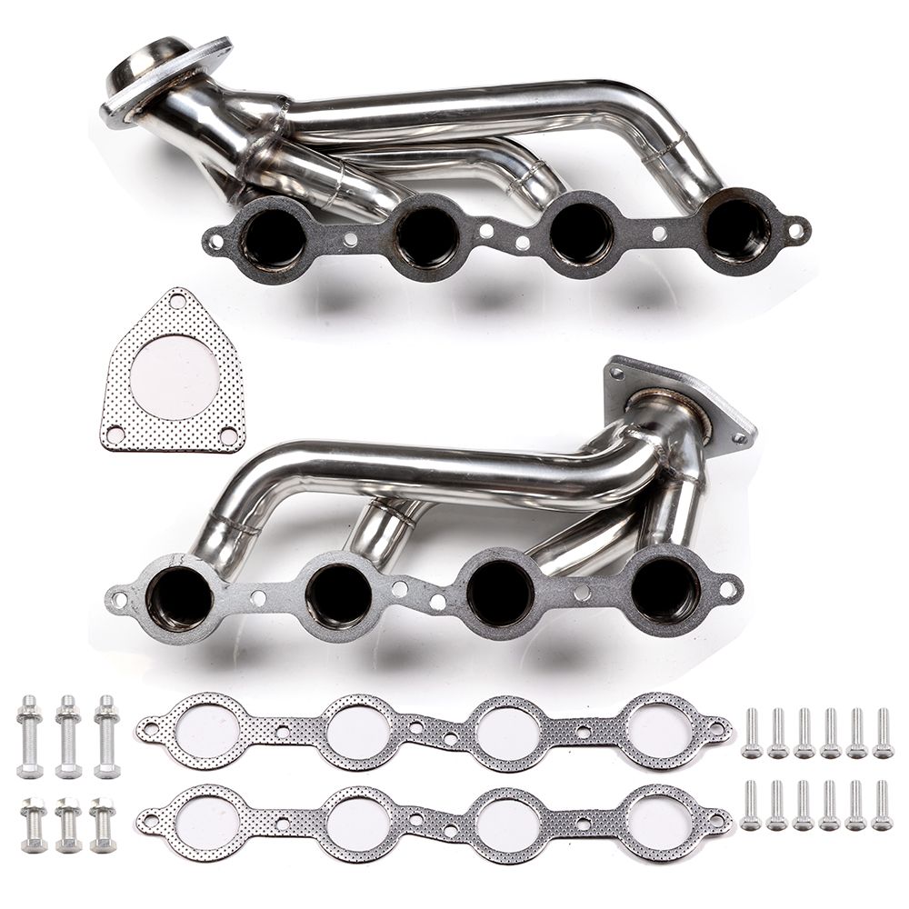 Exhaust Header For 2000-2001 GMC YUKON 4.8L 5.3L and 1999-2001 GMC SIERRA 1500 2500