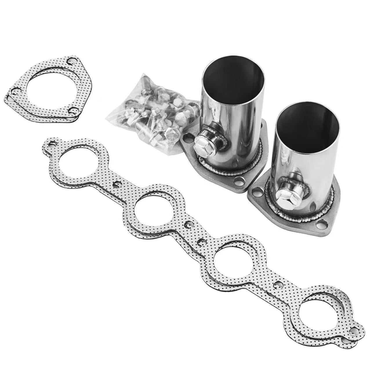 Exhaust Shorty Header For Chevy C10 Chevelle Camaro Caprice LS1 LS2 LS6 LS7 LSX - 0