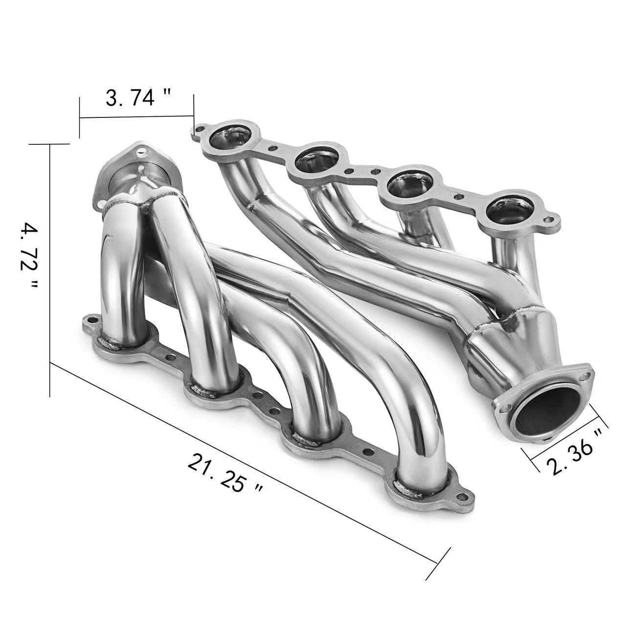 Exhaust Shorty Header For Chevy C10 Chevelle Camaro Caprice LS1 LS2 LS6 LS7 LSX