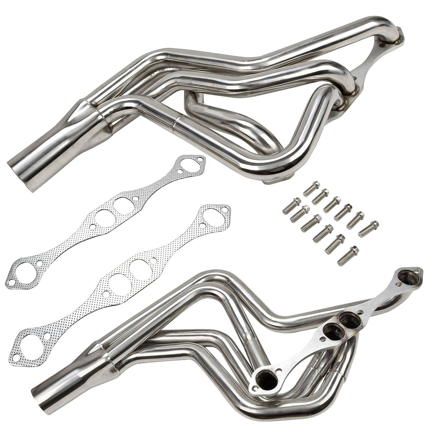 Exhaust Header for 1972-1987 Small Block Chevy Malibu, Grand Prix, Monte Carlo, Cutlass, Regal and 1970-1981 SBC 267-400 V8 Camaro - 0