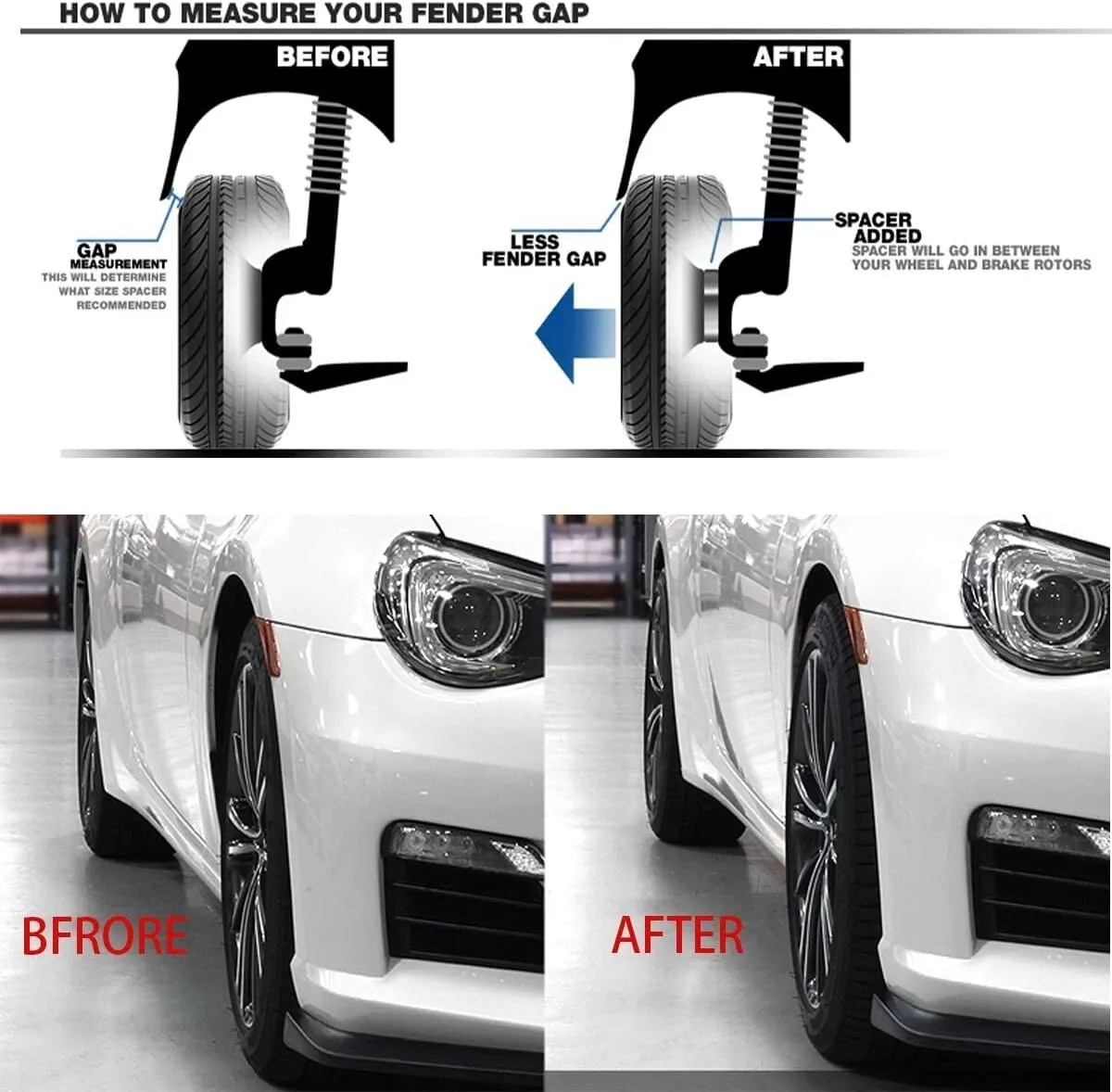 Audi VolksWagen 5x100 and 5x112 Staggered Wheel Spacers 15mm&20mm Thick M14x1.5 Thread Pitch 57.1 mm Hub Bore