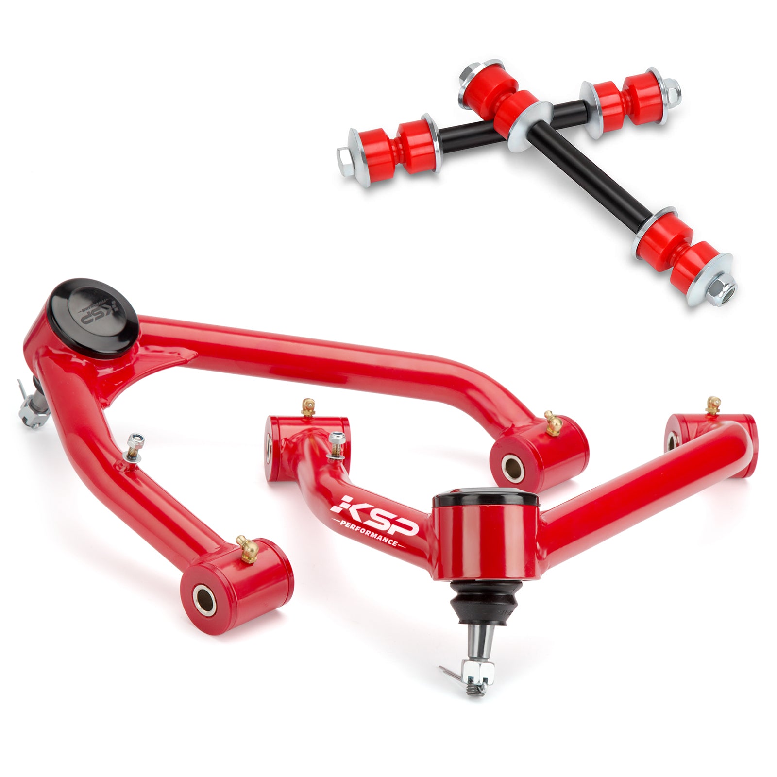 Upper Control Arm for 07-18 Chevy Silverado GMC Sierra Cadillac 2"-4" Lifted With Front Stabilizer Sway Bar Link