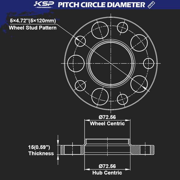 12&15&20mmWheel Spacers - BMW1/3/5/6/7/8/M3/Z3/M5/Z8 - KSP Performance ...